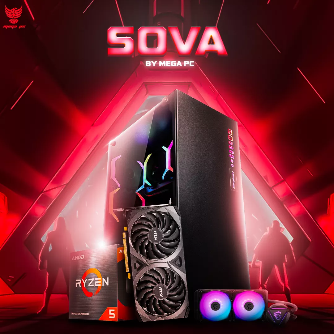 SOVA Valorant Ryzen 5 5600X RTX 3060 MEGA PC