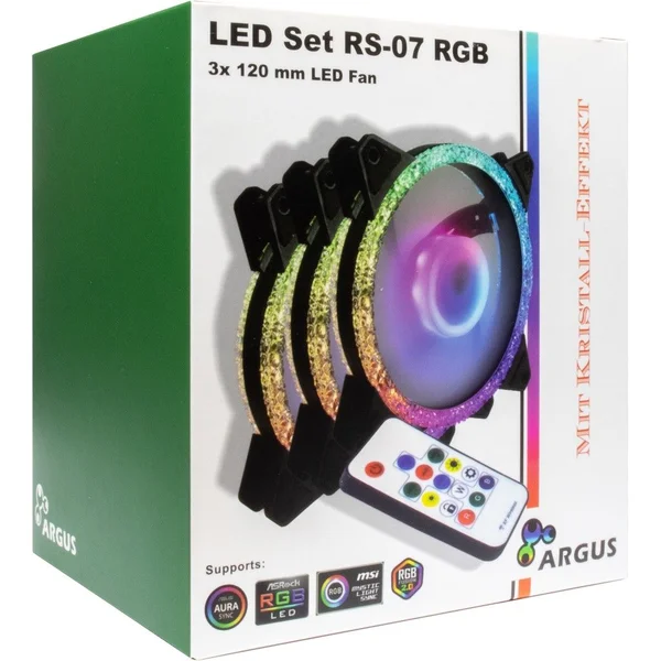 Ventilateur Argus RGB-FAN SET RS-07 - MEGA PC