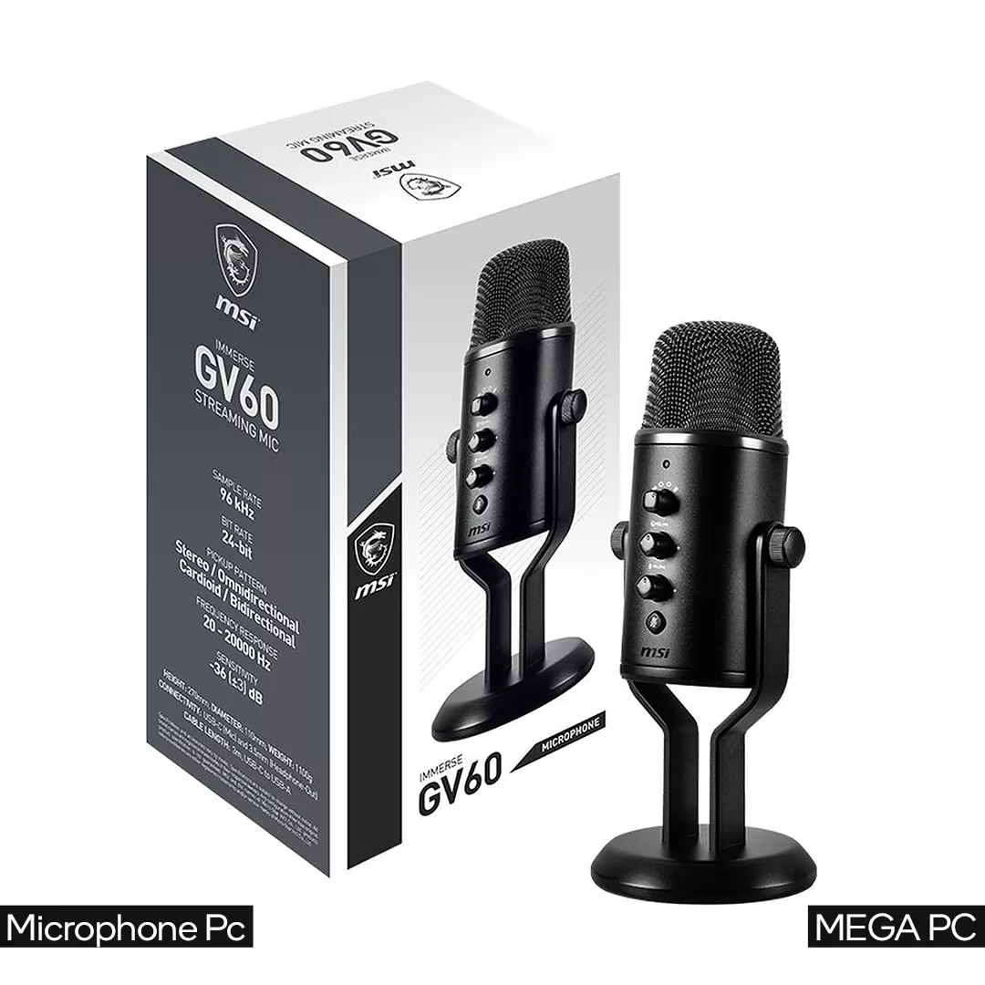Microphone PC Streaming USB - MSI Immerse GV60 | MEGA PC - MSI