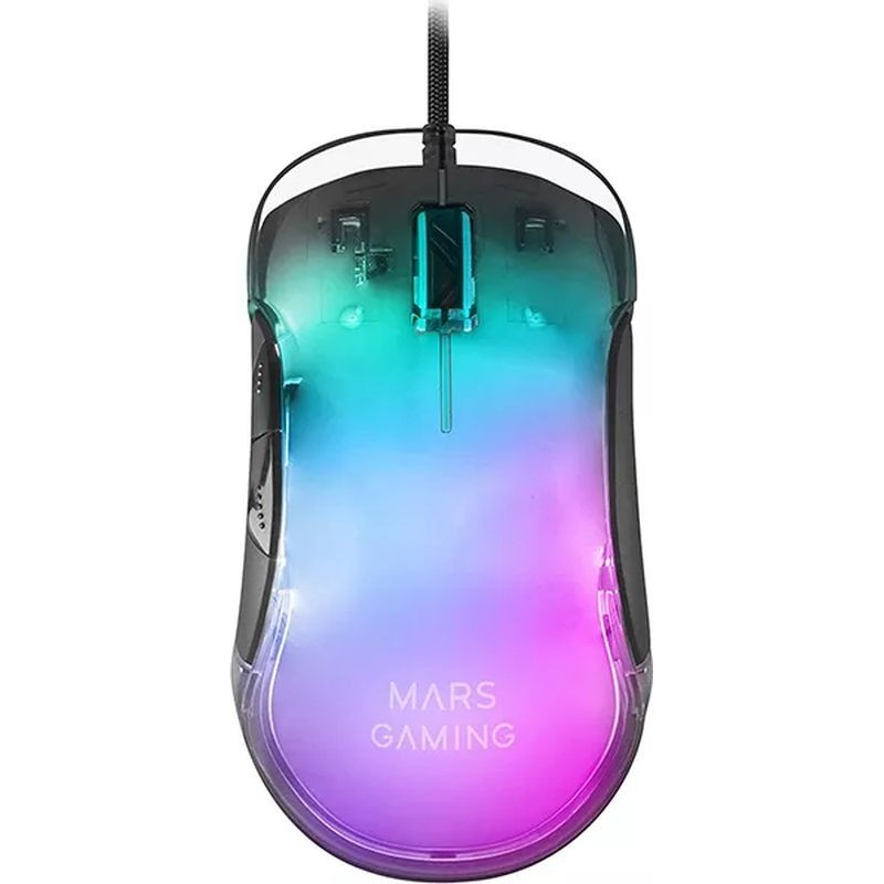 Souris gaming : filaire - droitier - capteur optique de 12800 dpi - 7 boutons - rétroéclairage RGB -| MEGA PC | Souris GAMER TUNISIE | INFORMATIQUE