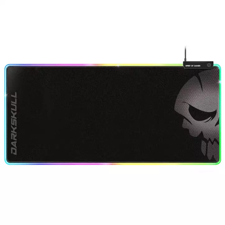 TAPIS SPIRIT OF GAMER DARKSKULL XXXL RGB GAMING 900X400X4MM | MEGA PC