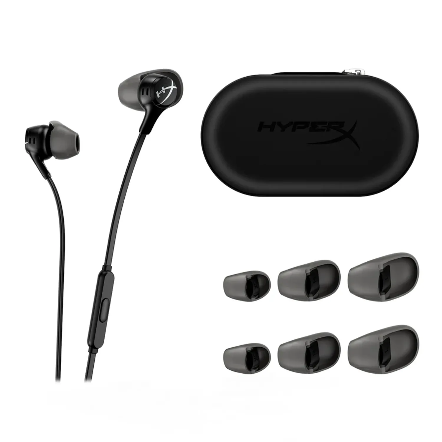 Hyperx Cloud Ii Black Integre Etui Rigide Fiche 90 4 Embouts Multi Plateforme