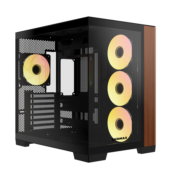Raidmax Infinita I610 Wood Black Tempered Glass