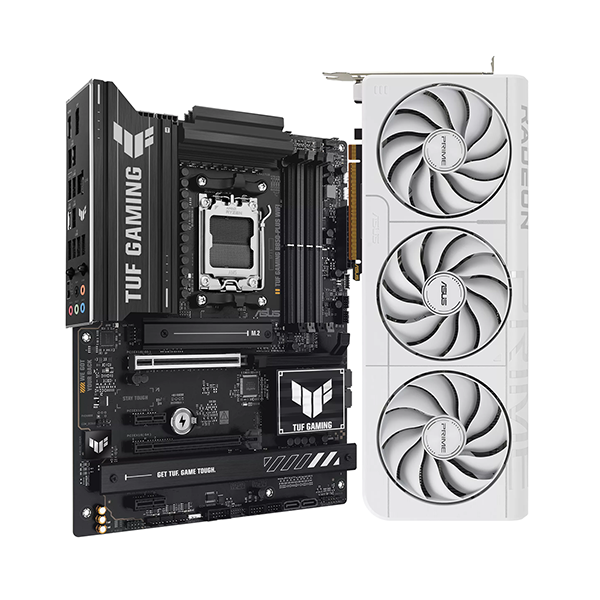 W9ayet Upgrade X Asus X2 – ASUS Prime RX 9070 XT White OC 16GB + ASUS TUF GAMING B850-PLUS WIFI DDR5 | PC Gaming Next Gen 4K Ultra Performance | W9ayet Upgrade X Asus X2, ASUS Prime RX 9070 XT White OC 16GB, ASUS TUF GAMING B850-PLUS WIFI, PC gaming DDR5 AM5, configuration gaming 4K ultra, setup gaming white edition, carte graphique ASUS Radeon RX 9070 XT, motherboard ASUS B850 WIFI, upgrade PC gamer 2026, meilleur PC gaming haute performance, build gaming next gen, PC streaming gaming puissant,