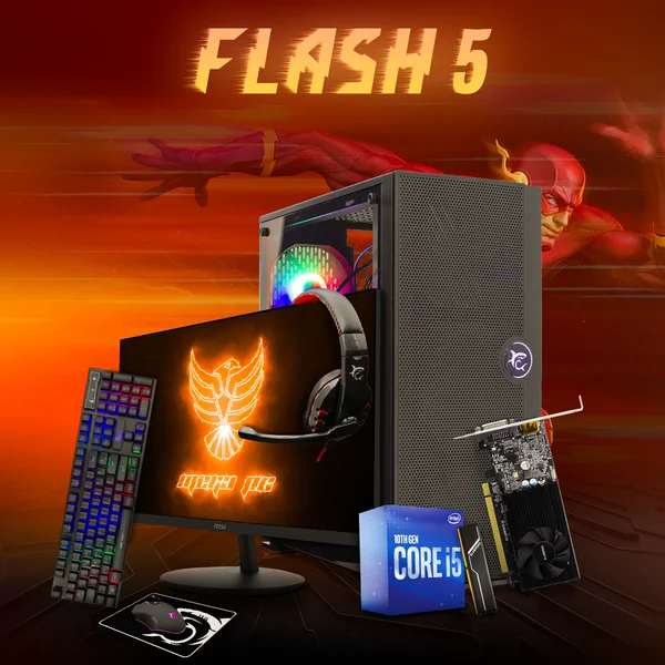 Pc gamer Tunisie - Flash 5 - intel I5-10400F - 8GB - GTX 1660 OC | MEGA PC