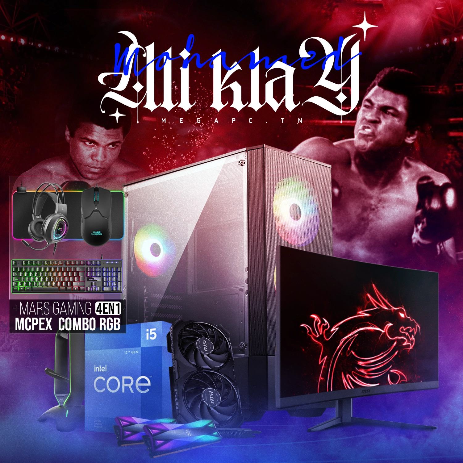 Mohamed Ali Klay | Intel i5-12400F | RTX 4060 TI OC | 16GB | 500GB NVMe