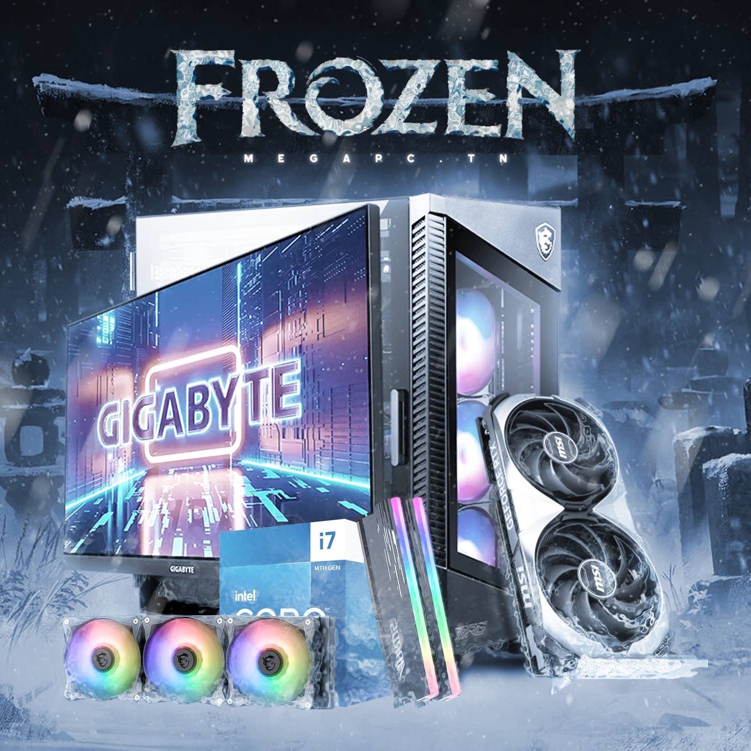 Frozen Rasm Frozen V8 | Intel Core i7-14700KF | RTX 4070 SUPER 12G | 32GB RAM ...
