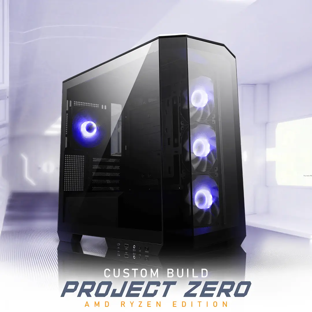 CUSTOM BUILD Project Zero Black AMD Ryzen | MEGA PC | Giga Tech | TUNISIE